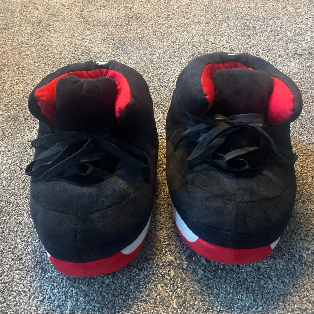 Banned Goods Slippers Teens/Adult One Size Fits Most J11 Black Red Bred Style